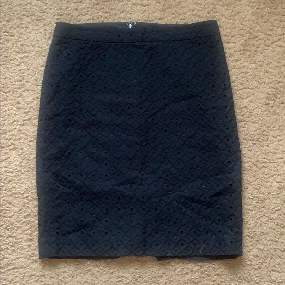 Ann Taylor Loft Eyelet Pencil Skirt